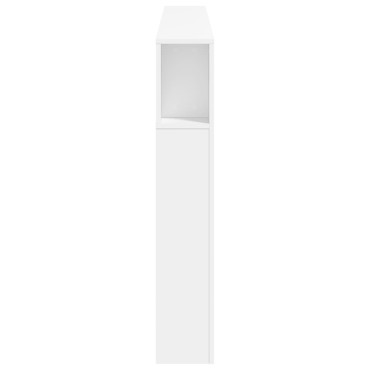 vidaXL Κεφαλάρι Κρεβατιού με LED Λευκό 180x18,5x103,5cm Επεξεργ. Ξύλο 1 τεμ.