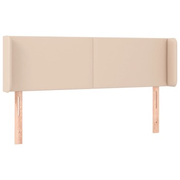vidaXL Κεφαλάρι με Πτερύγια Καπουτσίνο 147x16x78/88cm Συνθετικό Δέρμα 1 τεμ.