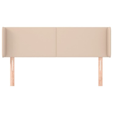 vidaXL Κεφαλάρι με Πτερύγια Καπουτσίνο 147x16x78/88cm Συνθετικό Δέρμα 1 τεμ.