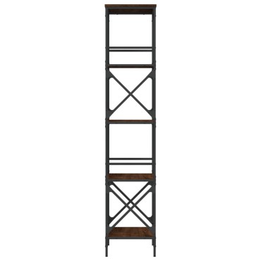vidaXL Βιβλιοθήκη 5 Επιπέδων Καφέ Δρυς 59x35x171cm Επεξεργ. Ξύλο 1 τεμ.