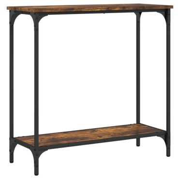 vidaXL Τραπέζι Κονσόλα Καπνιστή Δρυς 75x30,5x75cm Επεξεργ. Ξύλο 1 τεμ.