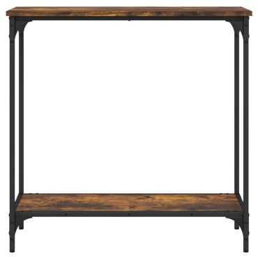vidaXL Τραπέζι Κονσόλα Καπνιστή Δρυς 75x30,5x75cm Επεξεργ. Ξύλο 1 τεμ.