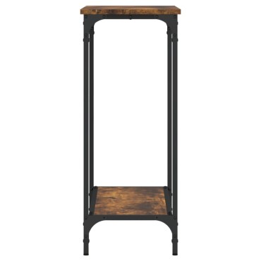 vidaXL Τραπέζι Κονσόλα Καπνιστή Δρυς 75x30,5x75cm Επεξεργ. Ξύλο 1 τεμ.