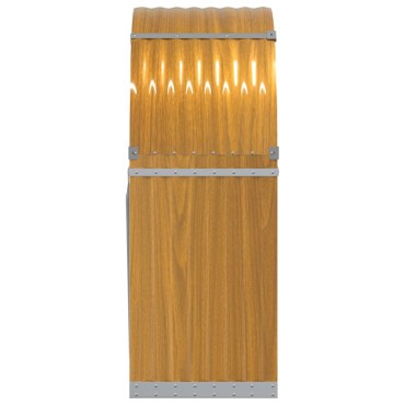 vidaXL Ξυλοθήκη Αν. Καφέ 80x45x120 εκ. από Γαλβανισμένο Ατσάλι
