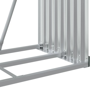 vidaXL Ξυλοθήκη Αν. Καφέ 80x45x120 εκ. από Γαλβανισμένο Ατσάλι