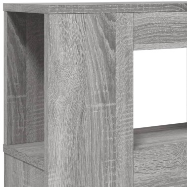 vidaXL Κεφαλάρι Κρεβατιού με LED Γκρι Sonoma 180x18,5x103,5 εκ 1 τεμ.