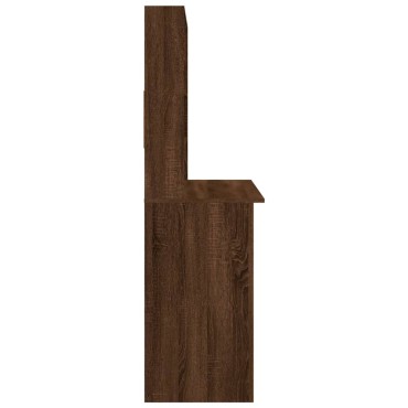 vidaXL Γραφείο με Ράφια Καφέ Δρυς 102x45x148cm Επεξεργασμένο Ξύλο 1 τεμ.