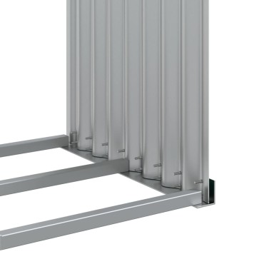 vidaXL Ξυλοθήκη Πράσινη 120 x 45 x 140 εκ. από Γαλβανισμένο Ατσάλι
