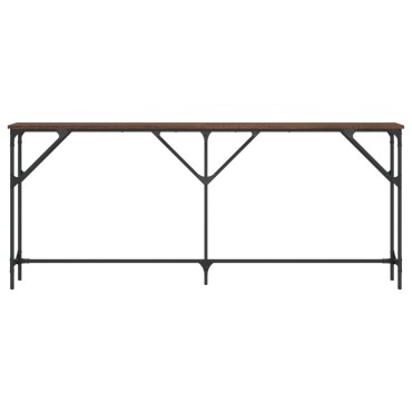 vidaXL Τραπέζι Κονσόλα Καφέ Δρυς 180x23x75cm Επεξεργασμένο Ξύλο 1 τεμ.