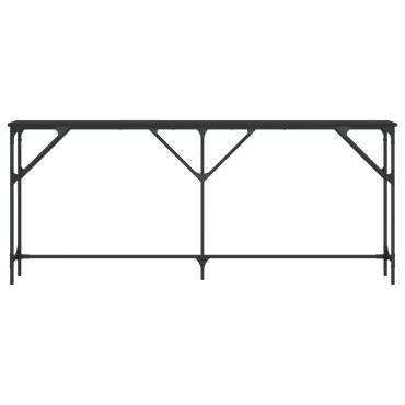 vidaXL Τραπέζι Κονσόλα Μαύρο 180x23x75cm από Επεξεργασμένο Ξύλο 1 τεμ.