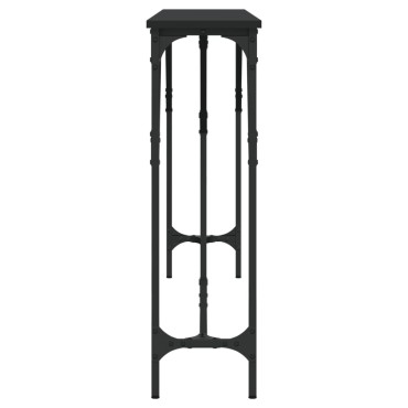 vidaXL Τραπέζι Κονσόλα Μαύρο 180x23x75cm από Επεξεργασμένο Ξύλο 1 τεμ.