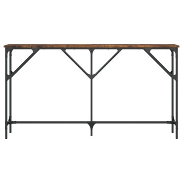 vidaXL Τραπέζι Κονσόλα Καπνιστή Δρυς 140x23x75cm Επεξεργ. Ξύλο 1 τεμ.