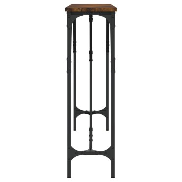 vidaXL Τραπέζι Κονσόλα Καπνιστή Δρυς 140x23x75cm Επεξεργ. Ξύλο 1 τεμ.