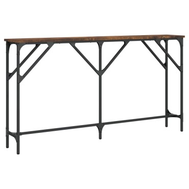 vidaXL Τραπέζι Κονσόλα Καπνιστή Δρυς 140x23x75cm Επεξεργ. Ξύλο 1 τεμ.