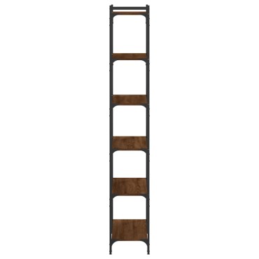 vidaXL Βιβλιοθήκη 6 Επιπέδων Καφέ Δρυς 80x30x188cm Επεξεργ. Ξύλο 1 τεμ.