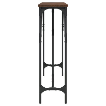 vidaXL Τραπέζι Κονσόλα Καφέ Δρυς 140x23x75cm Επεξεργασμένο Ξύλο 1 τεμ.