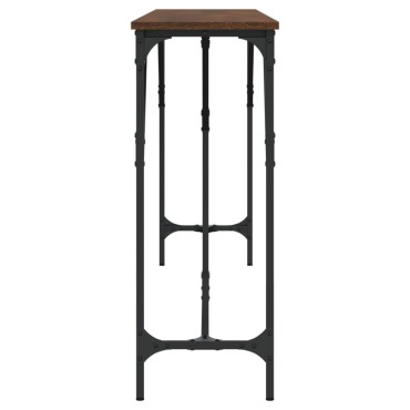 vidaXL Τραπέζι Κονσόλα Καφέ Δρυς 200x29x75cm Επεξεργασμένο Ξύλο 1 τεμ.