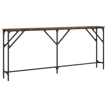 vidaXL Τραπέζι Κονσόλα Καπνιστή Δρυς 180x23x75cm Επεξεργασμένο Ξύλο 1 τεμ.