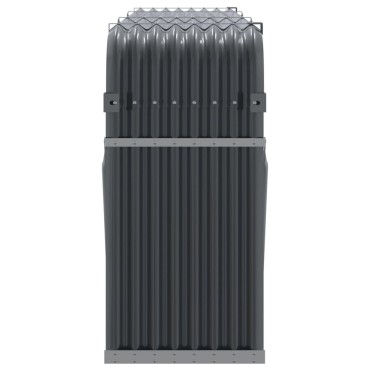 vidaXL Ξυλοθήκη Ανθρακί 234x45x100 εκ. από Γαλβανισμένο Ατσάλι