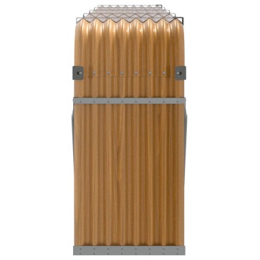 vidaXL Ξυλοθήκη Αν. Καφέ 300x45x100 εκ. από Γαλβανισμένο Ατσάλι