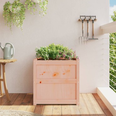 vidaXL Ζαρντινιέρα 60 x 60 x 60 εκ. από Μασίφ Ξύλο Ψευδοτσούγκας