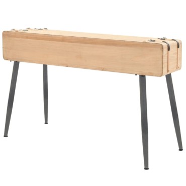 vidaXL Τραπέζι Κονσόλα 115x40,5x76cm από Μασίφ Ξύλο Ελάτης 1 τεμ.