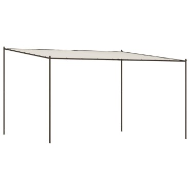 vidaXL Κιόσκι Λευκό 4x4 μ. 180 γρ/μ² από Ύφασμα και Ατσάλι