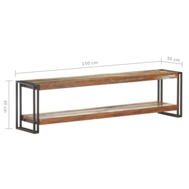 vidaXL Έπιπλο Τηλεόρασης 150x30x40cm από Μασίφ Ανακυκλωμένο Ξύλο