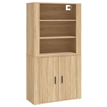 vidaXL Ντουλάπι Sonoma δρυς από Επεξεργασμένο Ξύλο 80x33x70cm 1 τεμ.