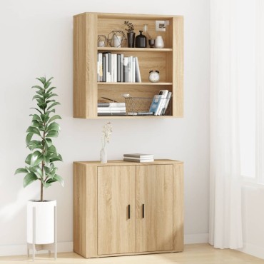 vidaXL Ντουλάπι Sonoma δρυς από Επεξεργασμένο Ξύλο 80x33x70cm 1 τεμ.