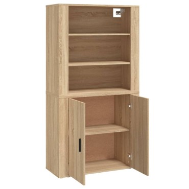 vidaXL Ντουλάπι Sonoma δρυς από Επεξεργασμένο Ξύλο 80x33x70cm 1 τεμ.