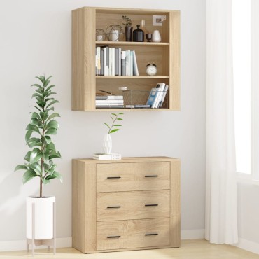 vidaXL Ντουλάπι Sonoma δρυς από Επεξεργασμένο Ξύλο 80x33x70cm 1 τεμ.