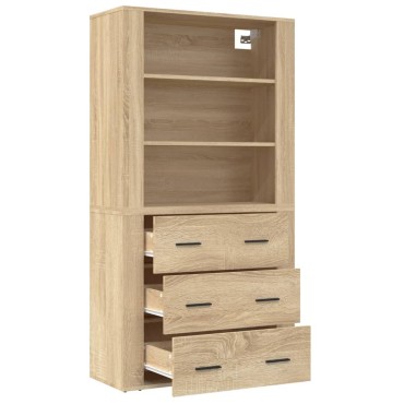 vidaXL Ντουλάπι Sonoma δρυς από Επεξεργασμένο Ξύλο 80x33x70cm 1 τεμ.