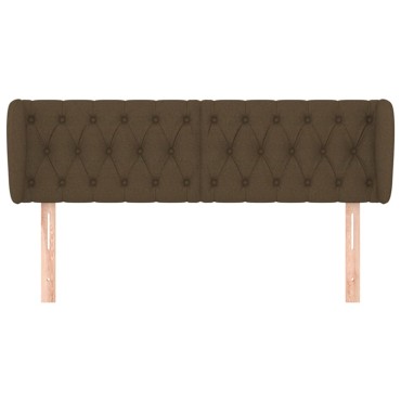 vidaXL Κεφαλάρι με Πτερύγια Σκούρο Καφέ 147x23x78/88cm Υφασμάτινο 1 τεμ.