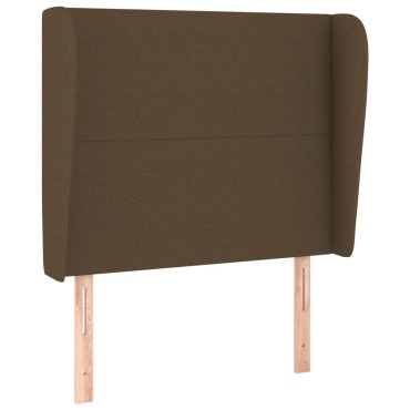 vidaXL Κεφαλάρι με Πτερύγια Σκούρο Καφέ 103x23x118/128cm Υφασμάτινο 1 τεμ.