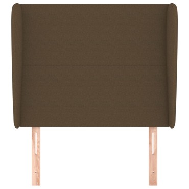 vidaXL Κεφαλάρι με Πτερύγια Σκούρο Καφέ 103x23x118/128cm Υφασμάτινο 1 τεμ.