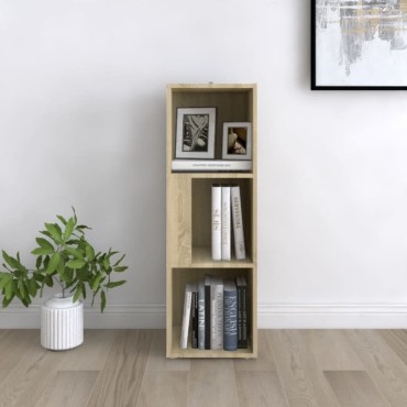 vidaXL Ντουλάπι Γωνιακό Sonoma Δρυς 33x33x100cm από Επεξ. Ξύλο 1 τεμ.