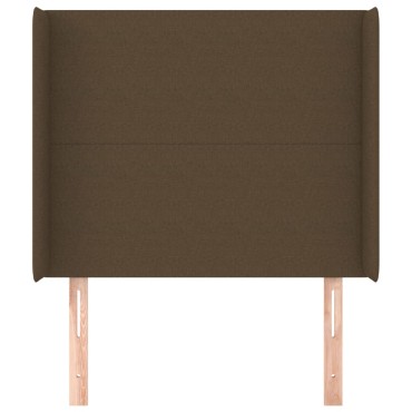 vidaXL Κεφαλάρι με Πτερύγια Σκούρο Καφέ 103x16x118/128cm Υφασμάτινο 1 τεμ.