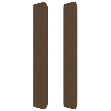 vidaXL Κεφαλάρι με Πτερύγια Σκούρο Καφέ 103x16x118/128cm Υφασμάτινο 1 τεμ.
