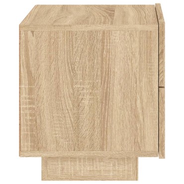 vidaXL Κομοδίνο με Φώτα LED Sonoma Δρυς 70x36x40,5cm 1 τεμ.