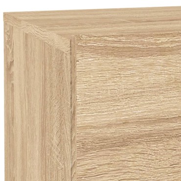 vidaXL Κομοδίνο με Φώτα LED Sonoma Δρυς 70x36x40,5cm 1 τεμ.