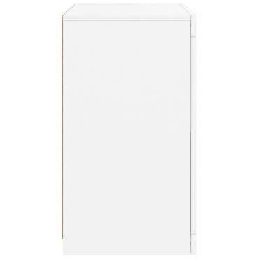 vidaXL Ντουλάπια Βοηθητικά με Φώτα LED 2 τεμ. Λευκά από Επεξεργ. Ξύλο 41x37x67cm