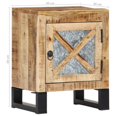 vidaXL Κομοδίνο 40x30x50cm από Μασίφ Ξύλο Μάνγκο 1 τεμ.