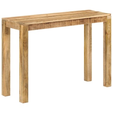 vidaXL Κονσόλα Τραπέζι 110x35x76cm από Ακατέργαστο Ξύλο Μάνγκο 1 τεμ.