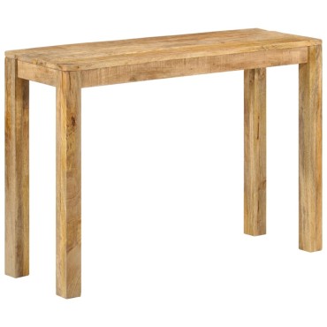 vidaXL Κονσόλα Τραπέζι 110x35x76cm από Ακατέργαστο Ξύλο Μάνγκο 1 τεμ.