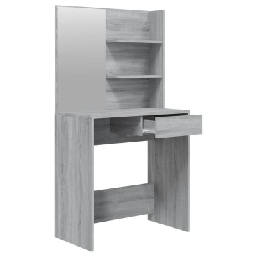 vidaXL Μπουντουάρ Σετ Γκρι Sonoma 74,5x40x141cm 1 τεμ.