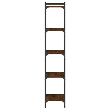 vidaXL Βιβλιοθήκη 5 Επιπέδων Καφέ Δρυς 40x30x154cm Επεξεργ. Ξύλο 1 τεμ.