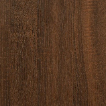 vidaXL Γραφείο Καφέ Δρυς 141x141x75cm από Επεξεργασμένο Ξύλο 1 τεμ.