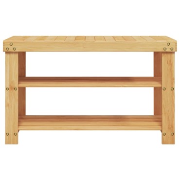 vidaXL Παπουτσοθήκη 3 Επιπέδων 70x27,5x45cm από Μπαμπού
