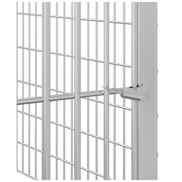 vidaXL Περίφραξη Ζώων Ελεύθερης Βοσκής 6 Πάνελ 54x60 εκ. Γαλβ. Σίδερο